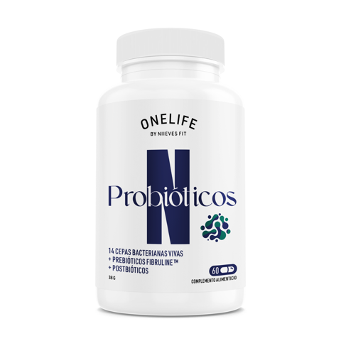 Probióticos y Prebióticos Fibruline™ Intestinales. 60 cápsulas