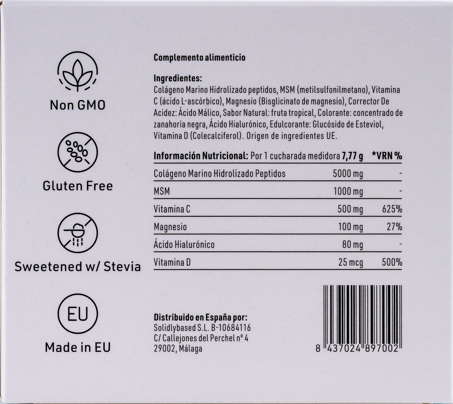 Pack 5 uds de colágeno - 20 % de descuento  *223 gr